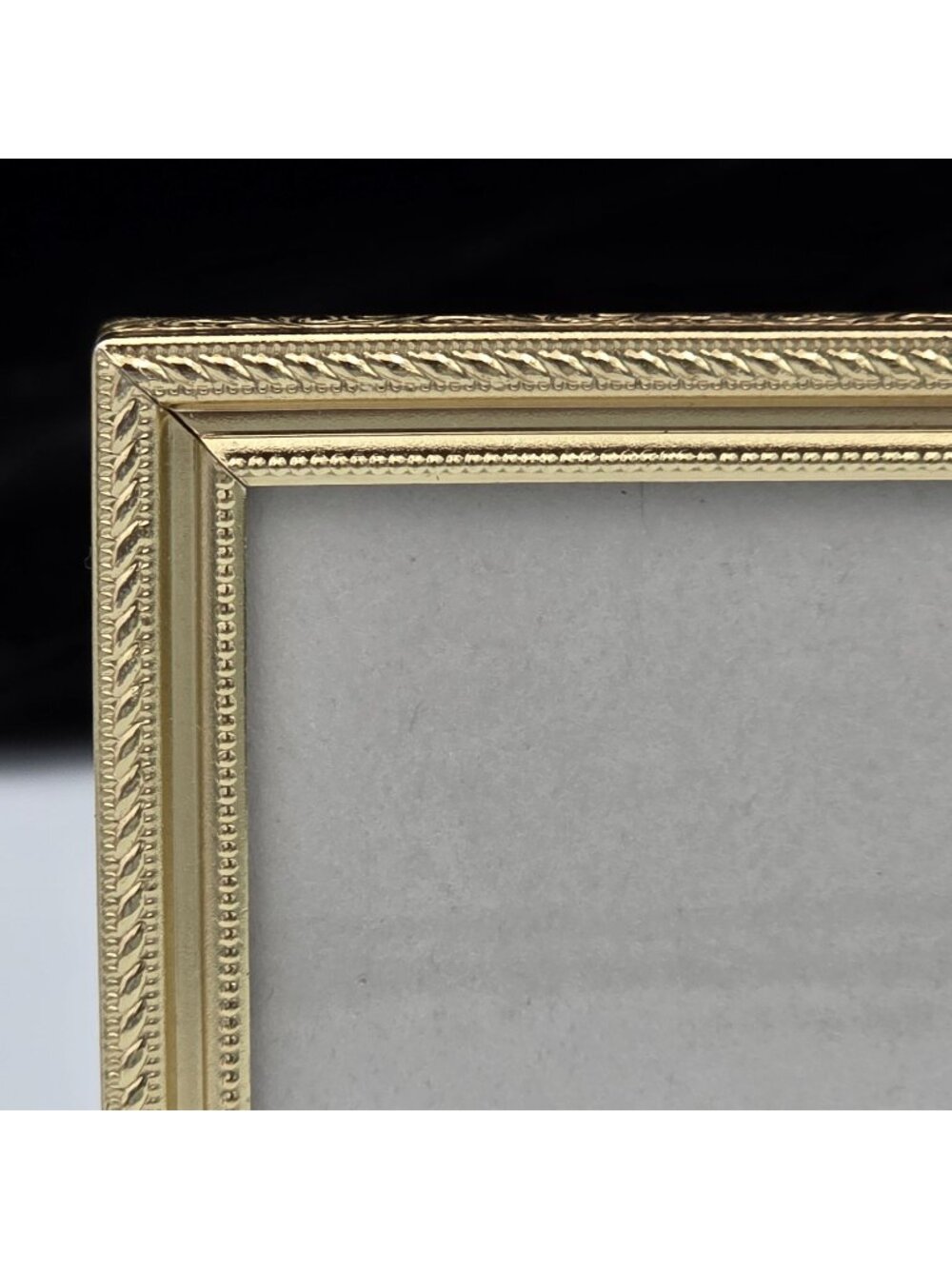 Gold Tone Ornate Vintage Picture Frame Embossed Detailing 2x3" PF60
